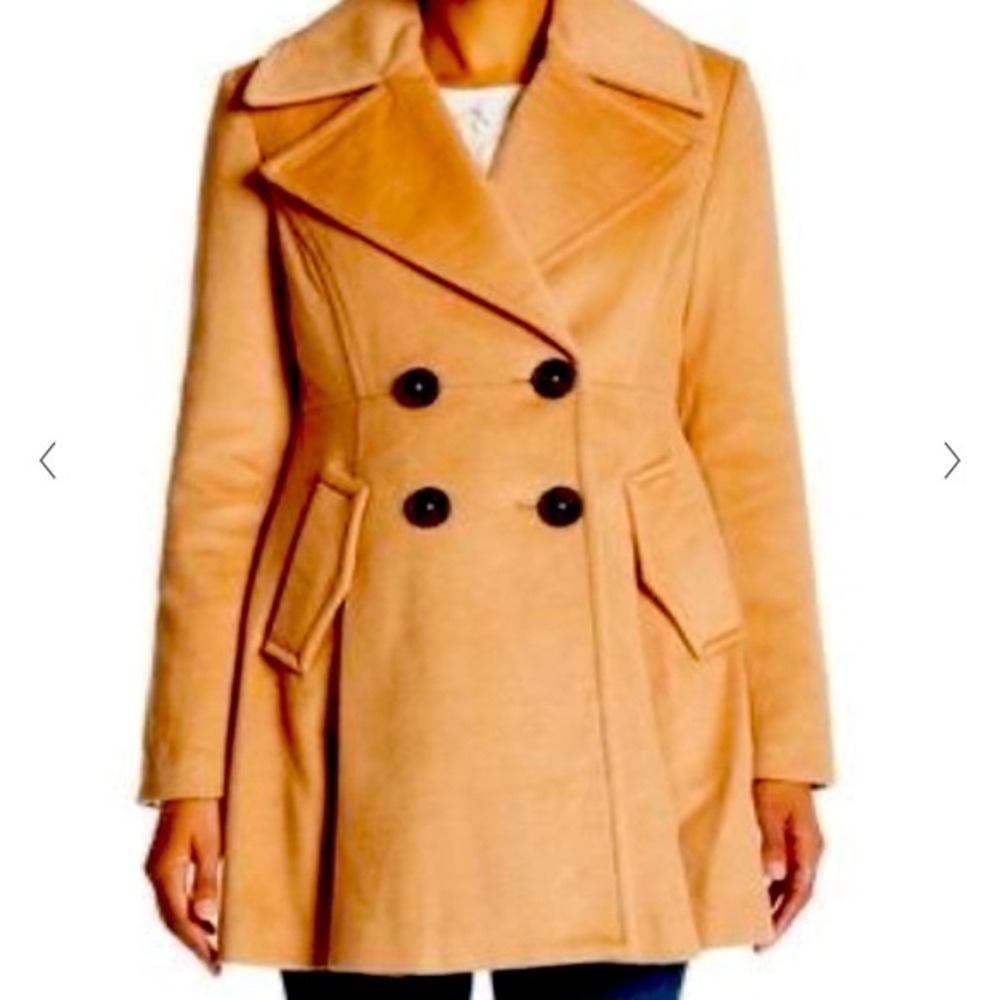 Bcbgeneration Camel Double-Breasted Pea Coat - image 4